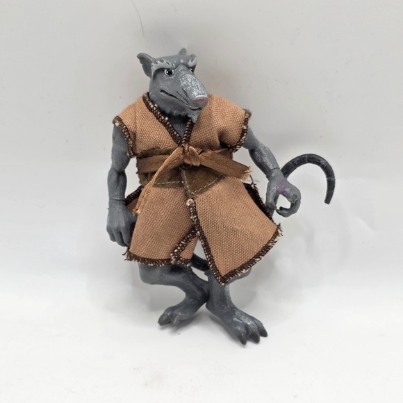 playmates toys Other - Playmates Master Splinter TMNT 2002 Kids Grey Brown Fabric Robe Ninja Toy Figure